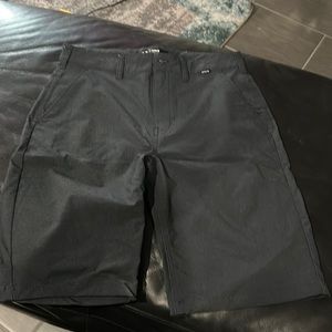Black Hurley Nike Dri-Fit golf shorts